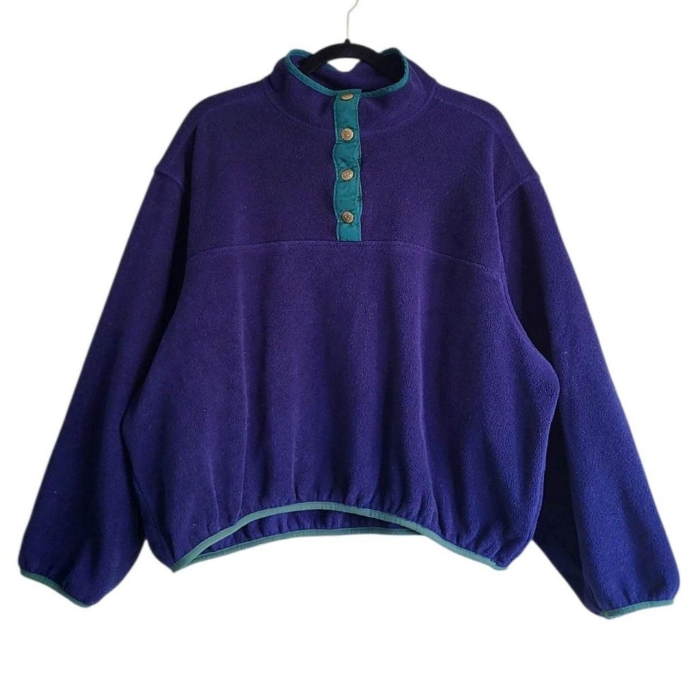 Vintage Navy Fleece Sweatshirt
